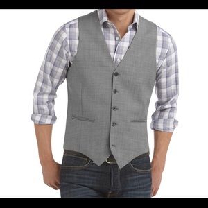Egara Sharkskin Slim Fit Suit Separates Vest